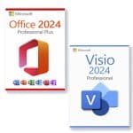 Microsoft Office 2024 Professional Plus + Microsoft Visio 2024 Professional license for 3 devices