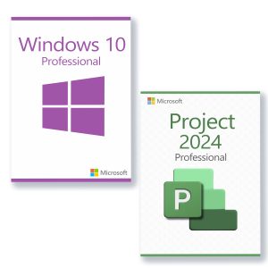 Microsoft Windows 10 Professional + Microsoft Project 2024 Professional license for 3 devices