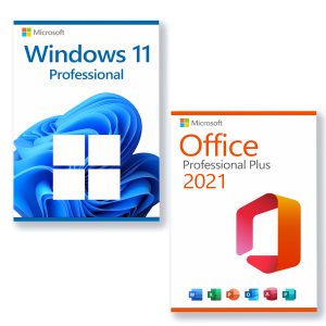 Microsoft Windows 11 Pro + Microsoft Office 2021 Professional Plus license for 3 devices